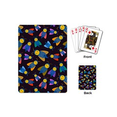 Bees Animal Insect Pattern Playing Cards (mini)  by Nexatart