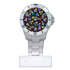 Bees Animal Insect Pattern Plastic Nurses Watch by Nexatart