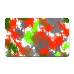 Abstract Watercolor Background Wallpaper Of Splashes  Red Hues Magnet (rectangular) by Nexatart