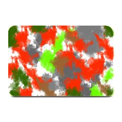 Abstract Watercolor Background Wallpaper Of Splashes  Red Hues Plate Mats by Nexatart