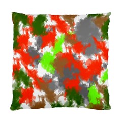 Abstract Watercolor Background Wallpaper Of Splashes  Red Hues Standard Cushion Case (one Side) by Nexatart