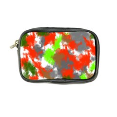 Abstract Watercolor Background Wallpaper Of Splashes  Red Hues Coin Purse by Nexatart