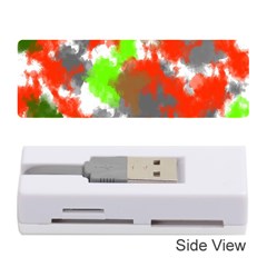 Abstract Watercolor Background Wallpaper Of Splashes  Red Hues Memory Card Reader (stick)  by Nexatart