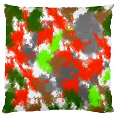 Abstract Watercolor Background Wallpaper Of Splashes  Red Hues Standard Flano Cushion Case (two Sides) by Nexatart