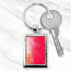 Abstract Red And Gold Ink Blot Gradient Key Chains (rectangle)  by Nexatart