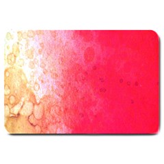 Abstract Red And Gold Ink Blot Gradient Large Doormat  by Nexatart