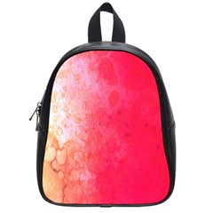 Abstract Red And Gold Ink Blot Gradient School Bags (small)  by Nexatart