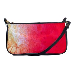 Abstract Red And Gold Ink Blot Gradient Shoulder Clutch Bags by Nexatart