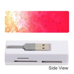 Abstract Red And Gold Ink Blot Gradient Memory Card Reader (stick)  by Nexatart