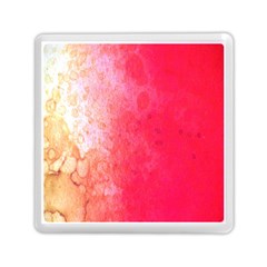 Abstract Red And Gold Ink Blot Gradient Memory Card Reader (square)  by Nexatart