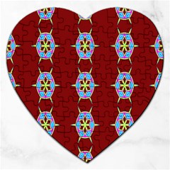 Geometric Seamless Pattern Digital Computer Graphic Wallpaper Jigsaw Puzzle (heart) by Nexatart