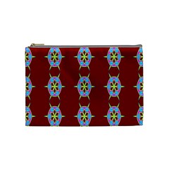 Geometric Seamless Pattern Digital Computer Graphic Wallpaper Cosmetic Bag (medium)  by Nexatart