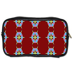 Geometric Seamless Pattern Digital Computer Graphic Wallpaper Toiletries Bags 2-side by Nexatart