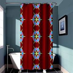 Geometric Seamless Pattern Digital Computer Graphic Wallpaper Shower Curtain 36  X 72  (stall)  by Nexatart