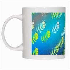 Swarm Of Bees Background Wallpaper Pattern White Mugs by Nexatart