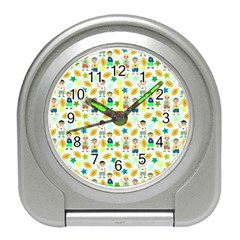 Football Kids Children Pattern Travel Alarm Clocks by Nexatart