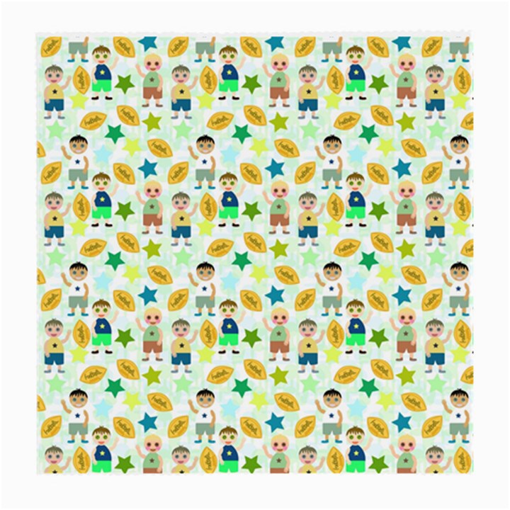 Football Kids Children Pattern Medium Glasses Cloth