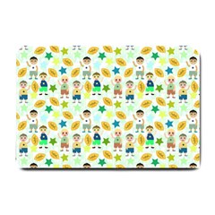 Football Kids Children Pattern Small Doormat  by Nexatart