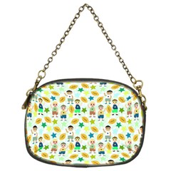 Football Kids Children Pattern Chain Purses (two Sides)  by Nexatart