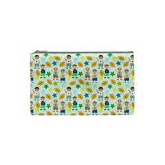 Football Kids Children Pattern Cosmetic Bag (small)  by Nexatart