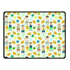 Football Kids Children Pattern Fleece Blanket (small) by Nexatart