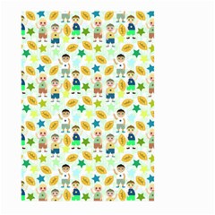 Football Kids Children Pattern Large Garden Flag (two Sides) by Nexatart