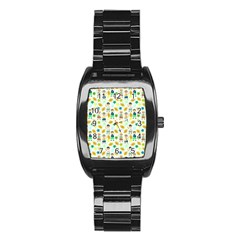 Football Kids Children Pattern Stainless Steel Barrel Watch by Nexatart