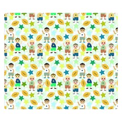 Football Kids Children Pattern Double Sided Flano Blanket (small)  by Nexatart