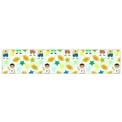 Football Kids Children Pattern Flano Scarf (small) by Nexatart