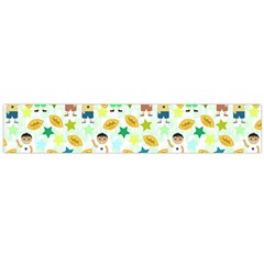 Football Kids Children Pattern Flano Scarf (large) by Nexatart