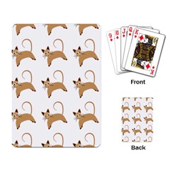 Cute Cats Seamless Wallpaper Background Pattern Playing Card by Nexatart