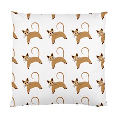 Cute Cats Seamless Wallpaper Background Pattern Standard Cushion Case (two Sides) by Nexatart