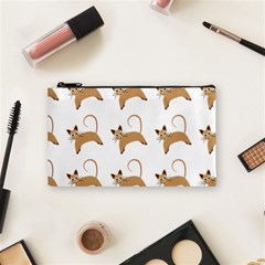 Cute Cats Seamless Wallpaper Background Pattern Cosmetic Bag (small)  by Nexatart