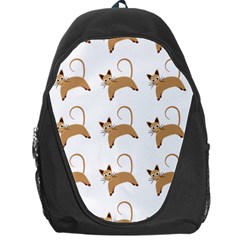 Cute Cats Seamless Wallpaper Background Pattern Backpack Bag by Nexatart