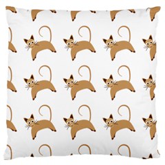 Cute Cats Seamless Wallpaper Background Pattern Standard Flano Cushion Case (two Sides) by Nexatart