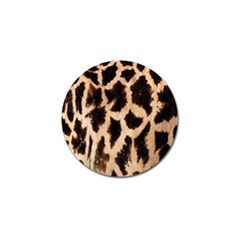 Yellow And Brown Spots On Giraffe Skin Texture Golf Ball Marker by Nexatart