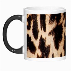 Yellow And Brown Spots On Giraffe Skin Texture Morph Mugs by Nexatart