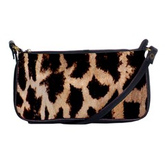 Yellow And Brown Spots On Giraffe Skin Texture Shoulder Clutch Bags by Nexatart