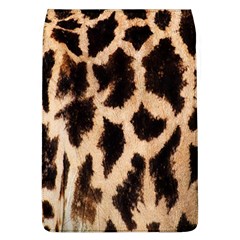 Yellow And Brown Spots On Giraffe Skin Texture Flap Covers (l)  by Nexatart