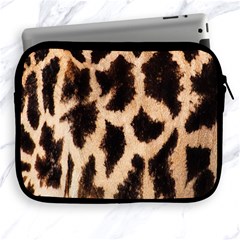 Yellow And Brown Spots On Giraffe Skin Texture Apple Ipad 2/3/4 Zipper Cases by Nexatart