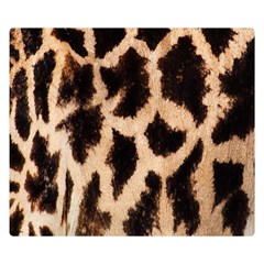 Yellow And Brown Spots On Giraffe Skin Texture Double Sided Flano Blanket (small)  by Nexatart