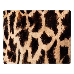 Yellow And Brown Spots On Giraffe Skin Texture Double Sided Flano Blanket (large)  by Nexatart