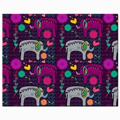 Love Colorful Elephants Background Mini Button Earrings by Nexatart