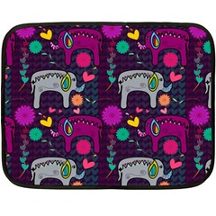 Love Colorful Elephants Background Fleece Blanket (mini) by Nexatart