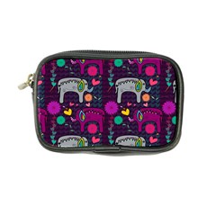 Love Colorful Elephants Background Coin Purse by Nexatart