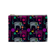 Love Colorful Elephants Background Cosmetic Bag (medium)  by Nexatart