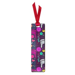 Love Colorful Elephants Background Small Book Marks by Nexatart