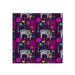 Love Colorful Elephants Background Satin Bandana Scarf Front