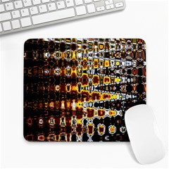 Bright Yellow And Black Abstract Large Mousepads by Nexatart