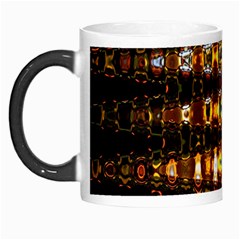 Bright Yellow And Black Abstract Morph Mugs by Nexatart